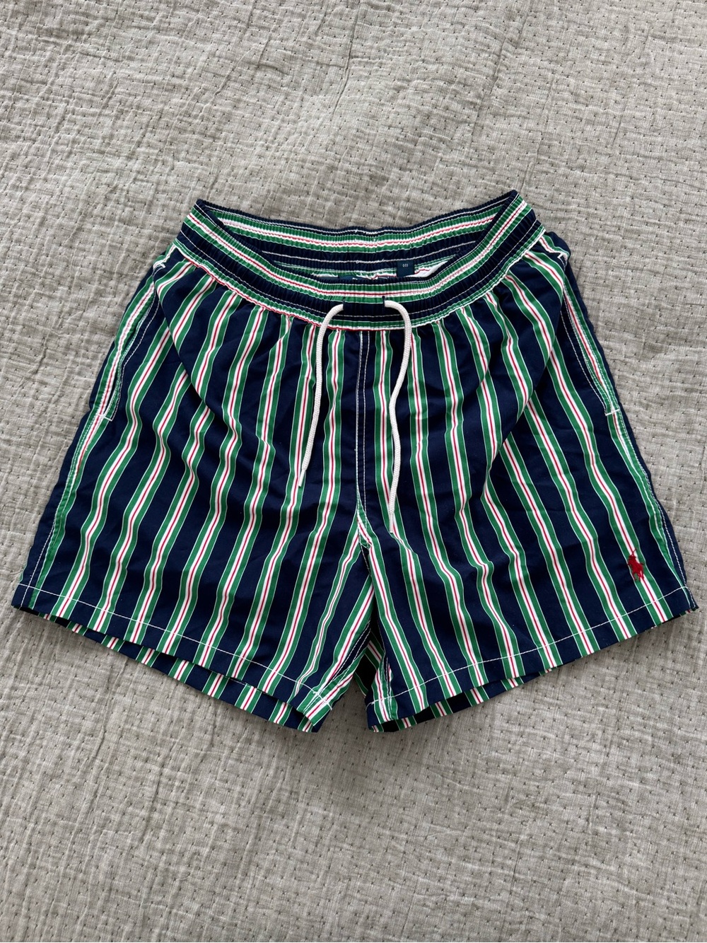 Polo Ralph Lauren Swimwear Vertical Stripe Swim Trunks w/ Liner